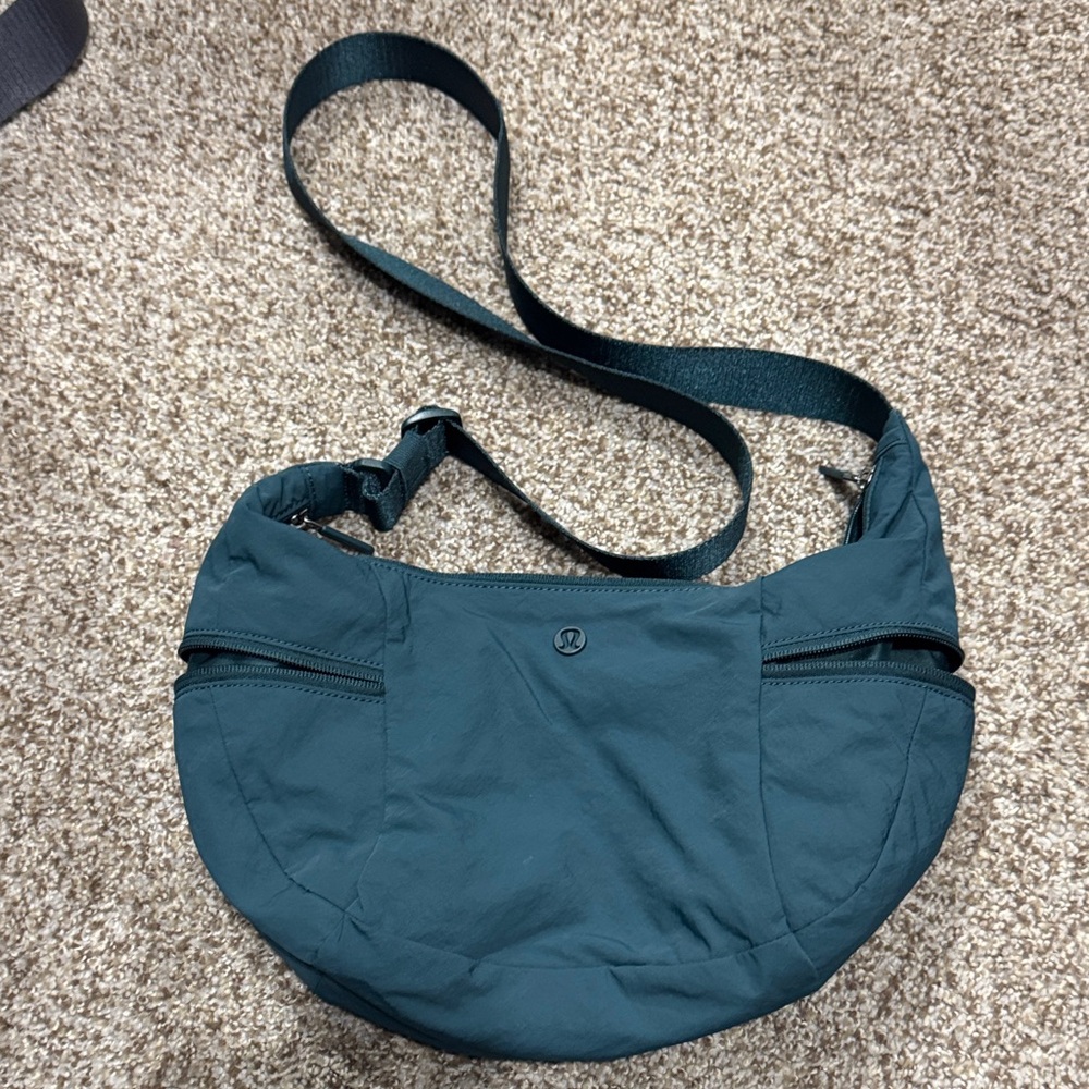 lululemon athletica Dark storm Teal Crossbody Bag